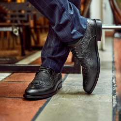 Men stylish, elegant shoes 904 black lifestyle