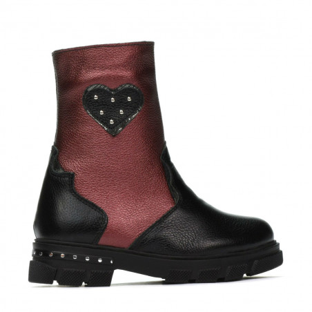 Small children boots 103c black+bordo