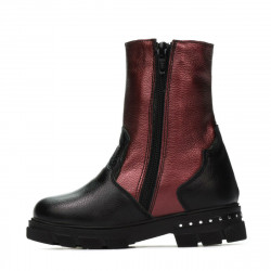 Small children boots 103c black+bordo