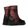 Small children boots 103c black+bordo