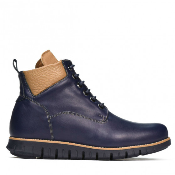 Men boots 4108 indigo+brown