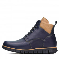 Men boots 4108 indigo+brown