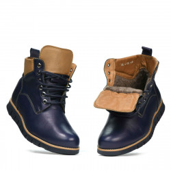 Men boots 4108 indigo+brown