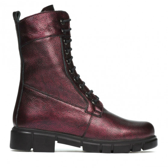 Women boots 3337-1 bordo pearl