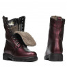 Women boots 3337-1 bordo pearl