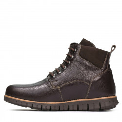 Men boots 4108 cafe+brown