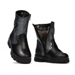 Small children boots 103c black+antracit