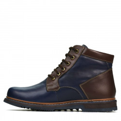 Men boots 497 indigo+brown