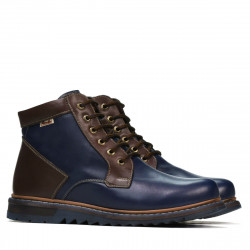 Men boots 497 indigo+brown