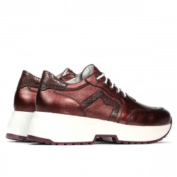 Women sport shoes 6019 bordo pearl combined