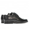 Men stylish, elegant shoes 907 black