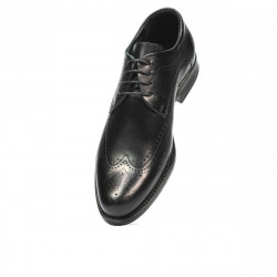 Men stylish, elegant shoes 907 black