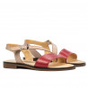Women sandals 5070 red+pudra