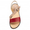Women sandals 5070 red+pudra