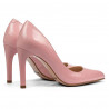 Women stylish, elegant shoes 1276 patent pink