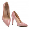 Women stylish, elegant shoes 1276 patent pink