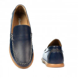 Men loafers, moccasins 912 indigo