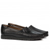 Women loafers, moccasins 6023 black