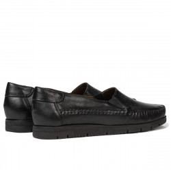 Women loafers, moccasins 6023 black