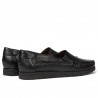 Women loafers, moccasins 6023 black