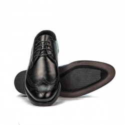Men stylish, elegant shoes 908 black