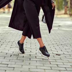 Women sport shoes 6019 black combined