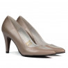 Women stylish, elegant shoes 1234 cappuccino