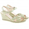 Women sandals 5007 patent beige