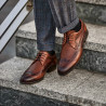 Men stylish, elegant shoes 907 a brown lifestyle