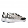 Women sport shoes 6024 silver+white