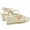 Women sandals 5007 patent beige