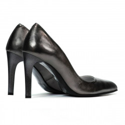 Women stylish, elegant shoes 1276 silver pearl