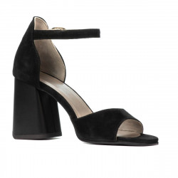 Women sandals 1280 black antilopa