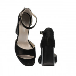 Women sandals 1280 black antilopa