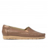 Women loafers, moccasins 6023 cappuccino