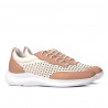 Women sport shoes 6024 pudra+white