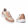 Women sport shoes 6024 pudra+white