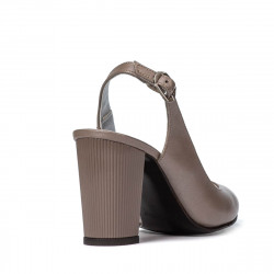 Women sandals 1281 cappuccino pearl