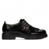 Women casual shoes 6025 patent black