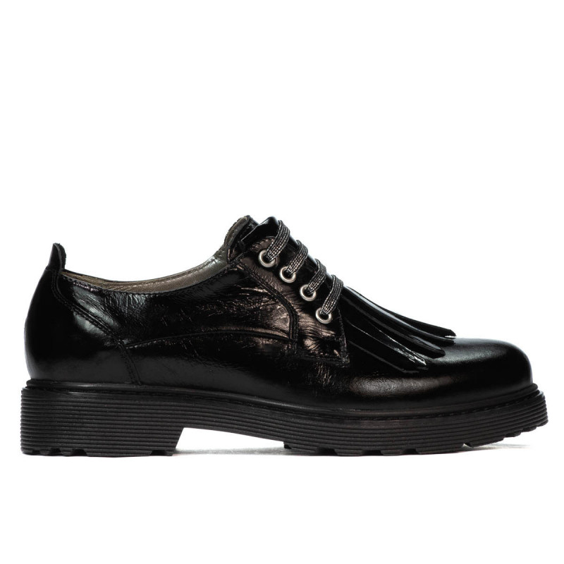 Women casual shoes 6025 patent black