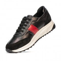 Women sport shoes 6030 black+red