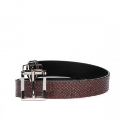 Women belt 19m black+piton bordo (bicolored)