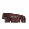 Women belt 19m black+piton bordo (bicolored)