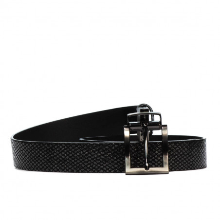 Women belt 18m black+piton black