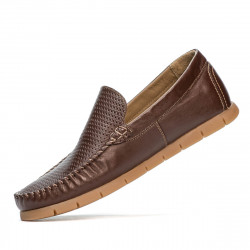 Men loafers, moccasins 912 brown