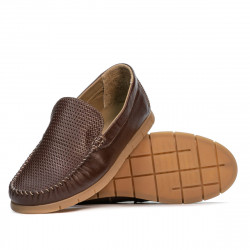 Men loafers, moccasins 912 brown