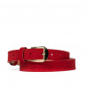 Women belt 01m red velour