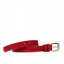 Women belt 01m red velour