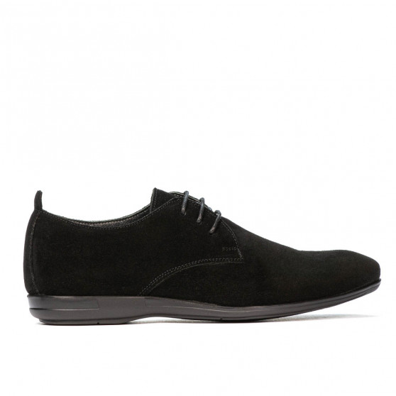 Men casual shoes 816 black velour