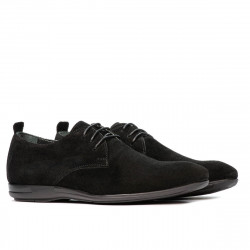 Men casual shoes 816 black velour